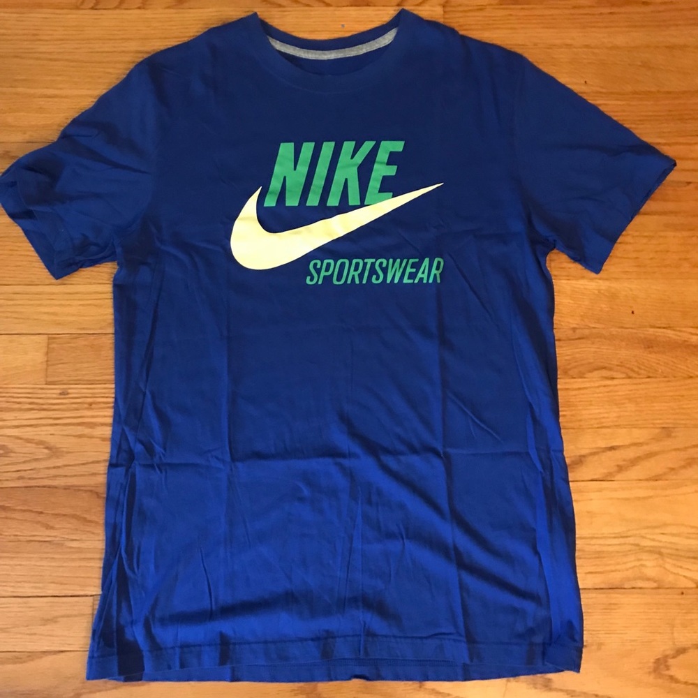 Nike Sportswear T Shirt Blue/Green